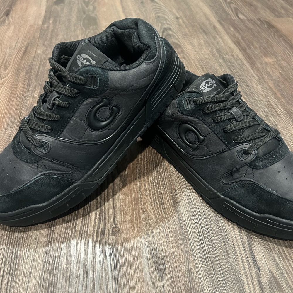 Coach Men's Black and Gray Sneakers